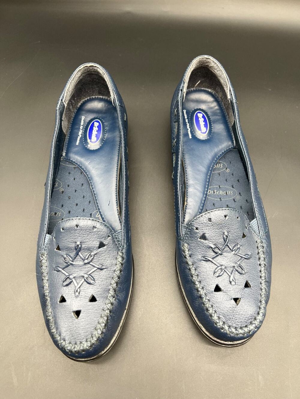 Dr Scholls Women’s Shoes-Cut Out Slip On Loafer-SZ 11M Dark‎ Blue